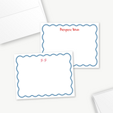 Thin Scallop Wave Border Flat Card Set